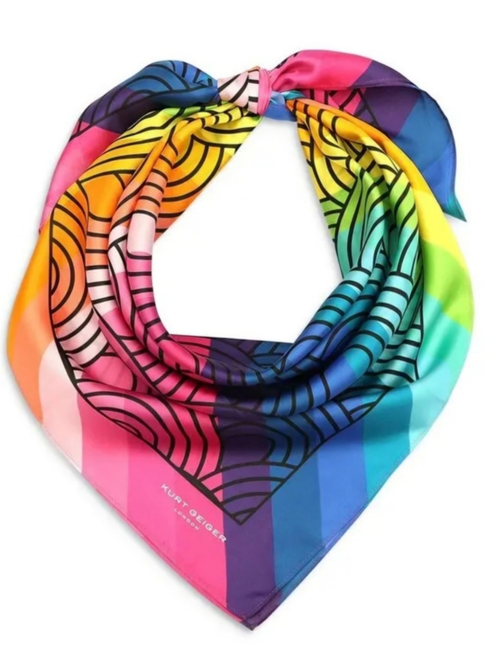 Kurt Geiger Colorful Geometric Scarf